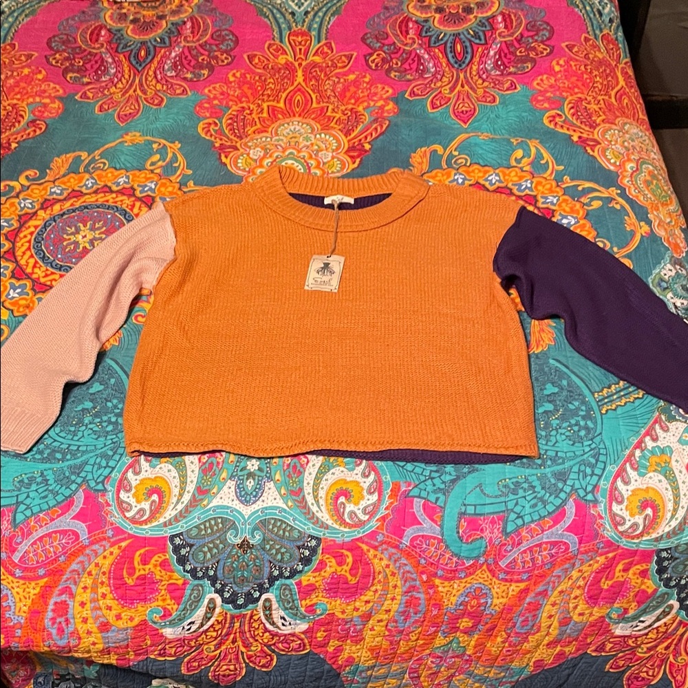 Colorful Women's Crew Neck Sweater